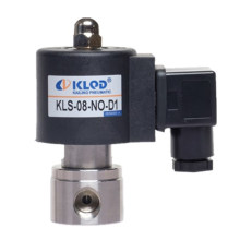 Novo produto de alta pressão normalmente aberta ptfe vedação da série KLS Solenóide de aço inoxidável válvula